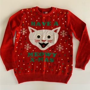 NEW H&M Meowy X-Mas Ugly Christmas Sweater - Size M